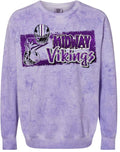 Crew Neck Purple Smoke Player Distress