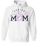 Hoodie White Faux Glitter Senior Mom