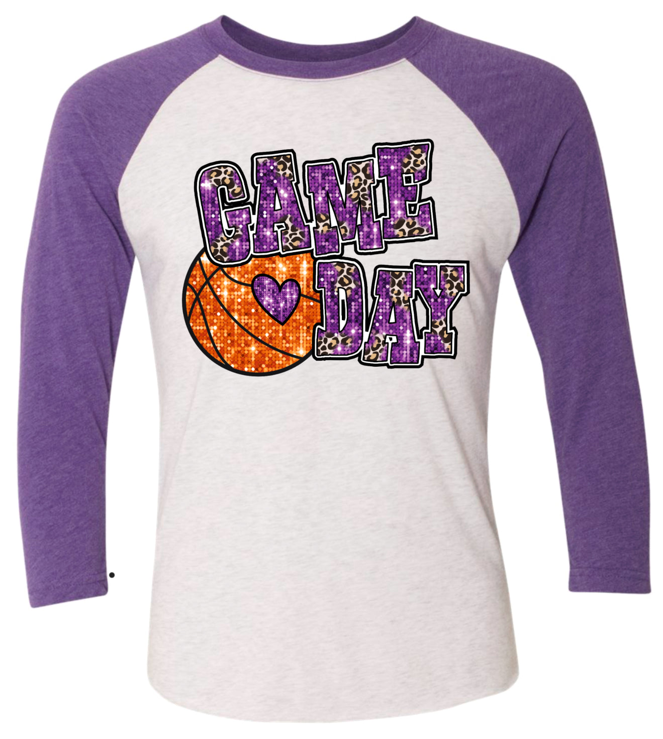 Long Sleeve Game Day Faux Glitter 9