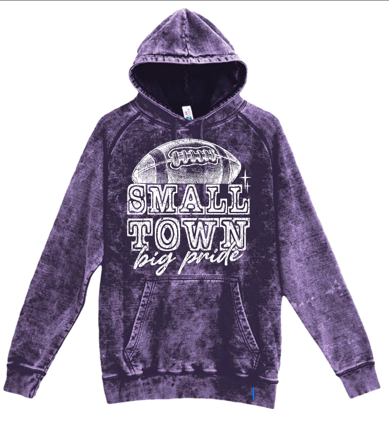 Hoodie Purple Acid Small Town Big Pride