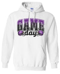 Hoodie White purple/black fade Game Day