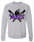 Crew Neck Gray Wildcats Bat