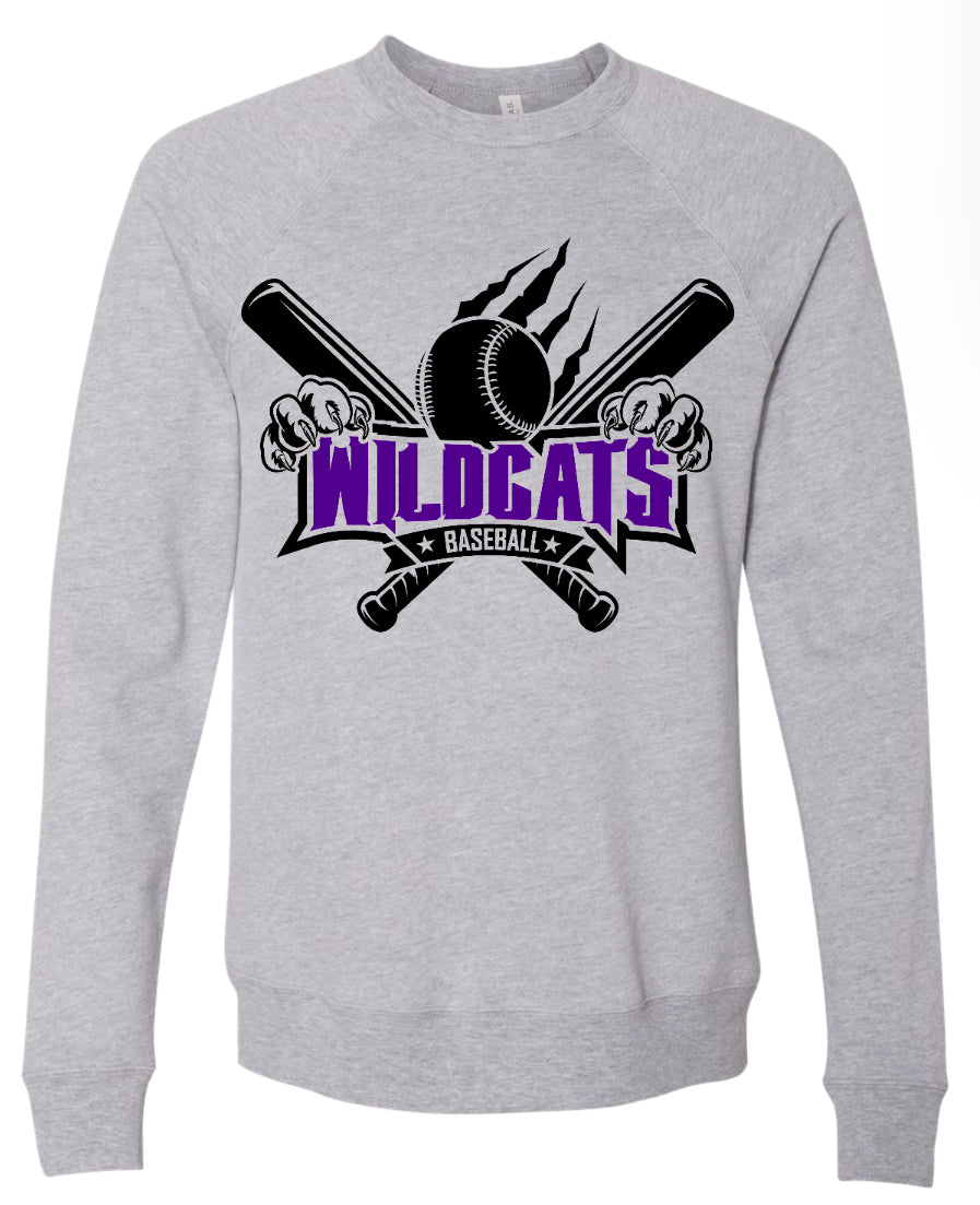 Crew Neck Gray Wildcats Bat