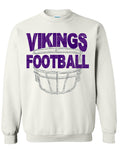 Crew Neck White Face Mask