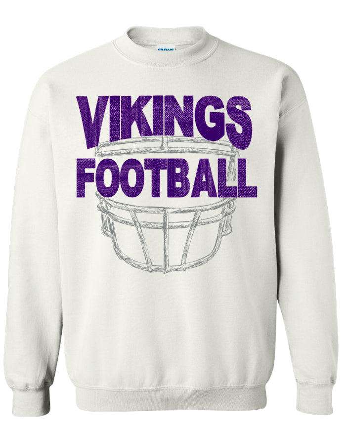 Crew Neck White Face Mask