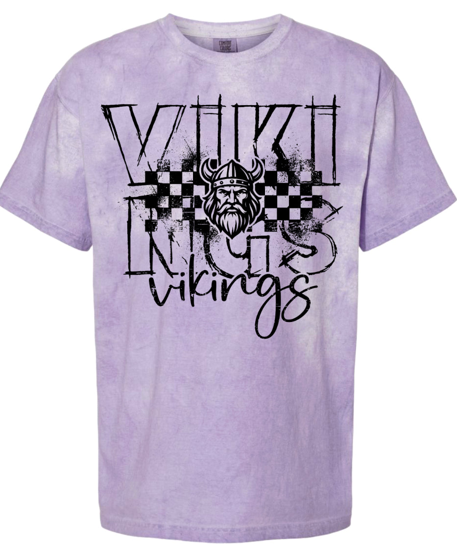 T-Shirt Purple Smoke Viking Sketch