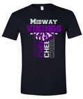 T-Shirt Black Vert Cheer Banner