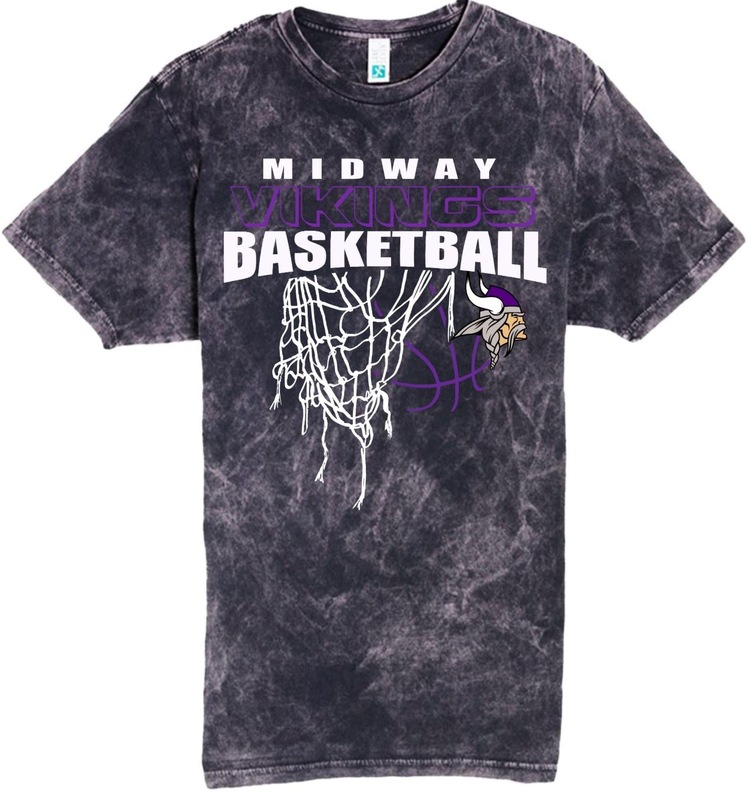 T-Shirt Midway Vikings Net Black Acid