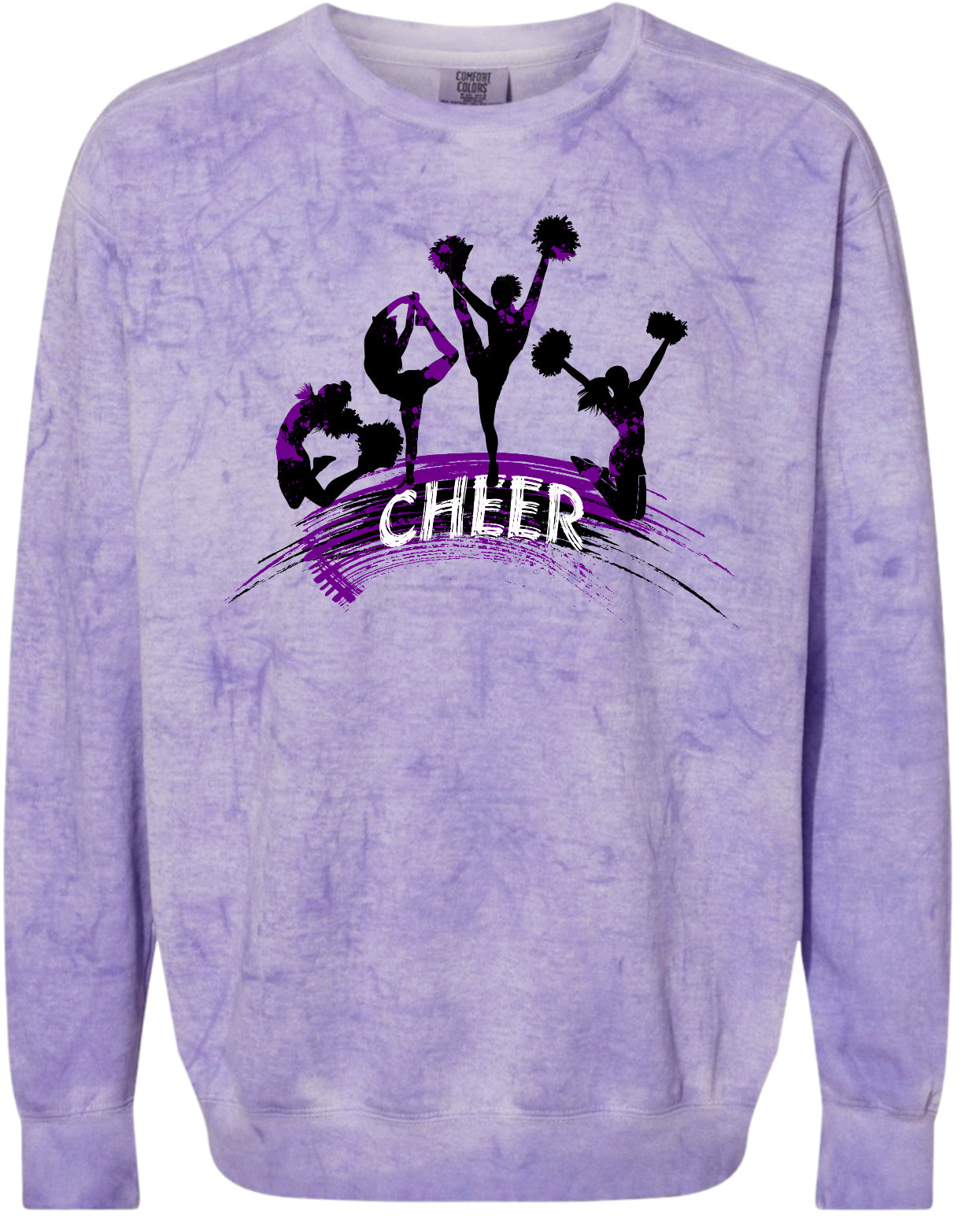 Crew Neck Purple Smoke Cheer Splash
