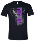 T-Shirt Black Viking Pinstripe