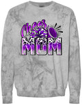 Crew Neck Smoke Cheer Mom Leopard