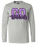 Long Sleeve Gray Wildcats Go Cats