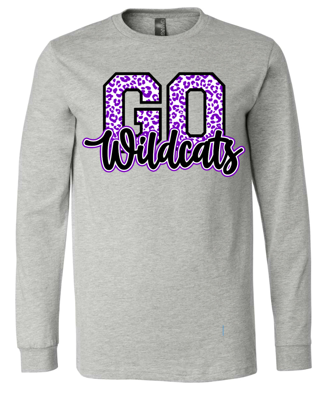 Long Sleeve Gray Wildcats Go Cats