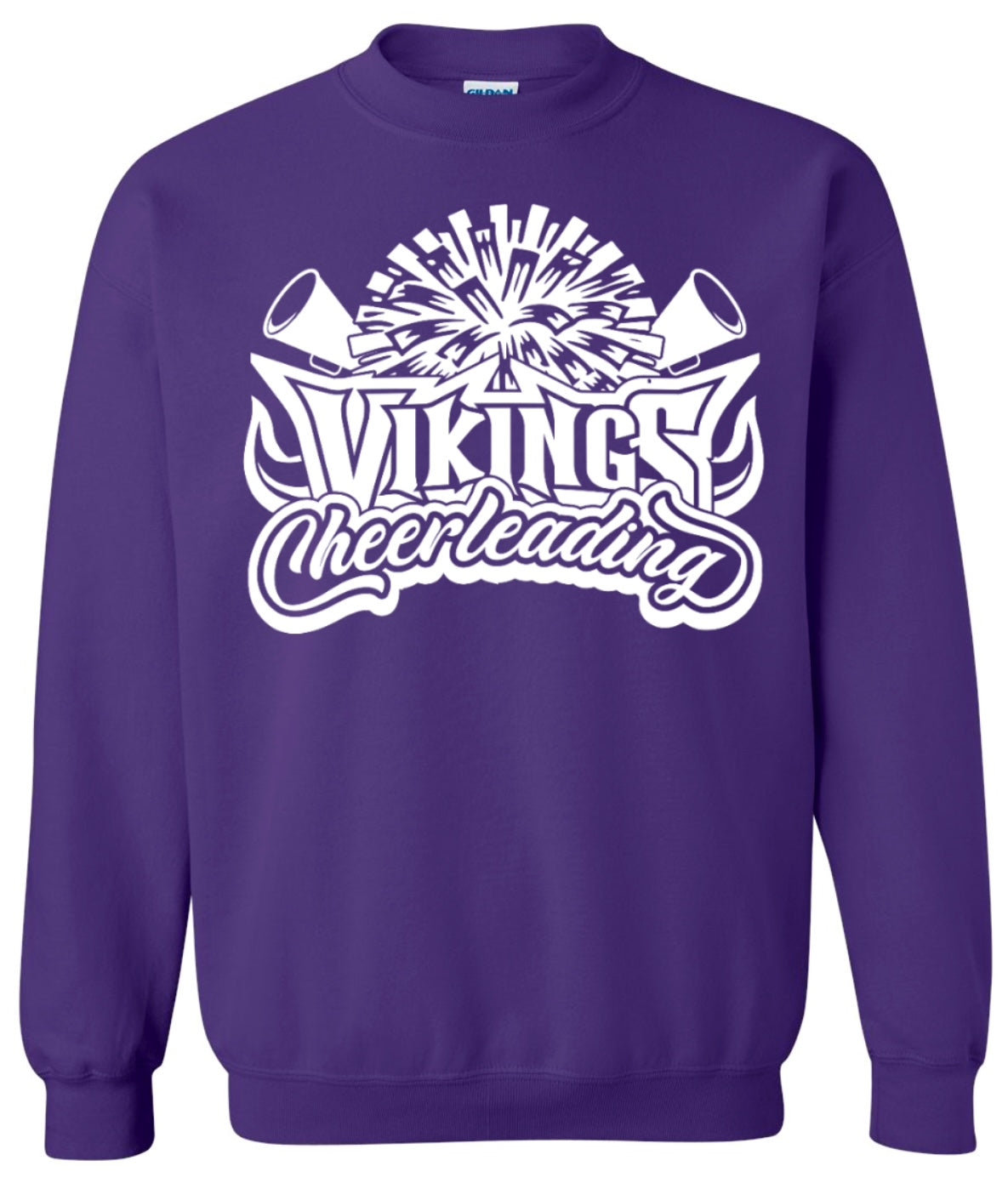 Crew Neck Purple Viking Cheerleading