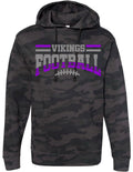 Hoodie Black Camo Football Banner Arch
