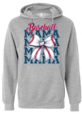 Hoodie Grey Baseball Mama Bow 4