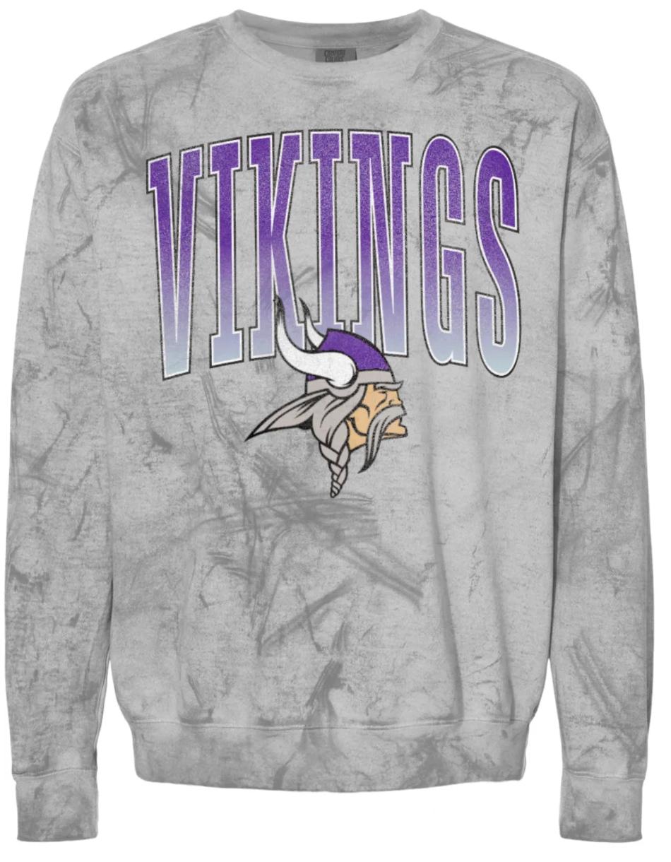 Crew Neck Smoke Varsity Large Viking