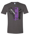 T-Shirt Charcoal Viking Pinstripe