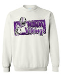 Crew Neck White Player Distress