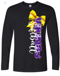 Long Sleeve Black Viking Softball Vert Bow 7