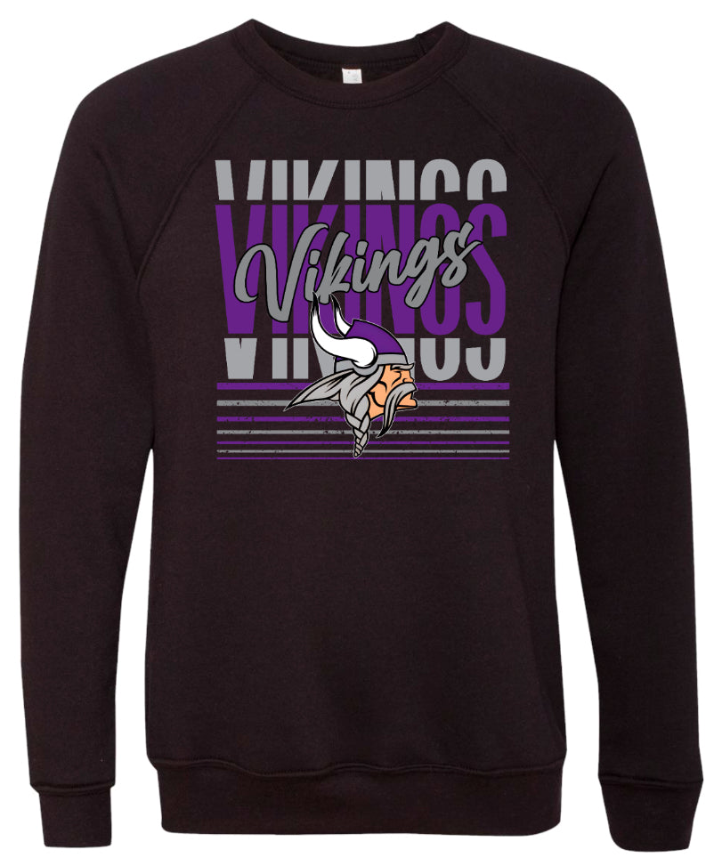 Crew Neck Black Vintage Midway 3