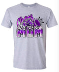 T-Shirt Sport Grey Cheer Mom Leopard