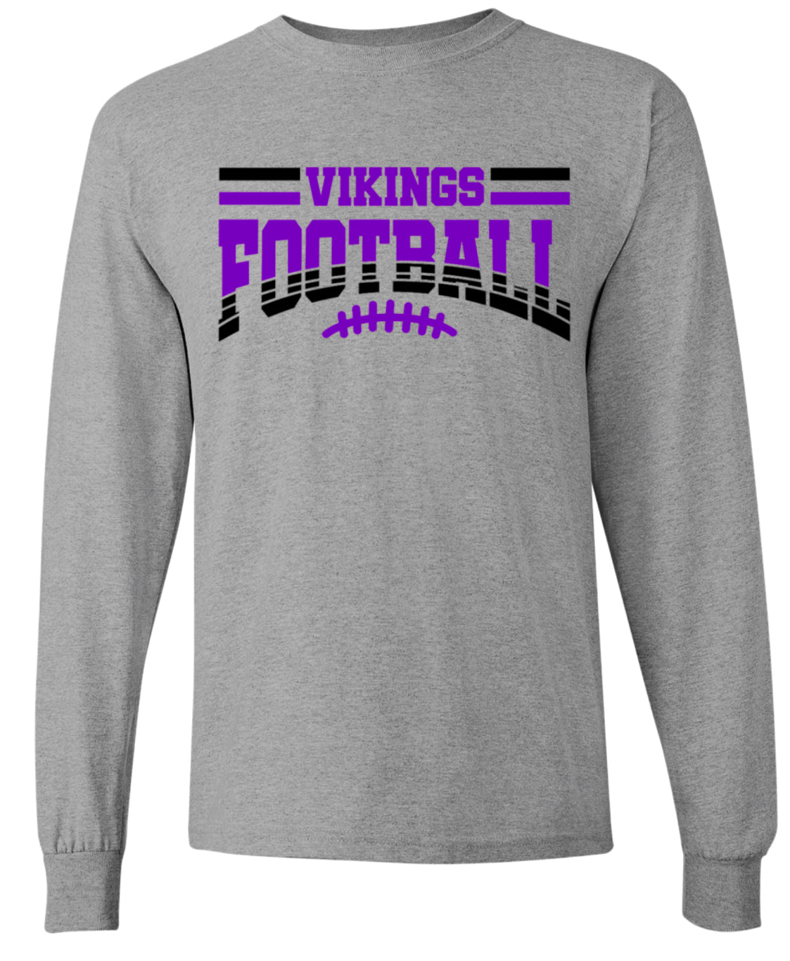 Long Sleeve Sport Grey Football Banner Arch