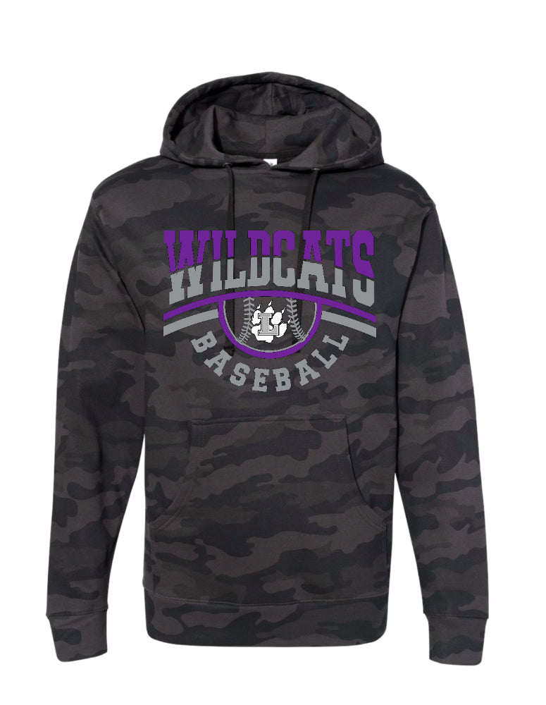 Hoodie Camo Wildcats Baseball