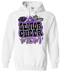 Hoodie White Senior Mom Cheer Graffiti