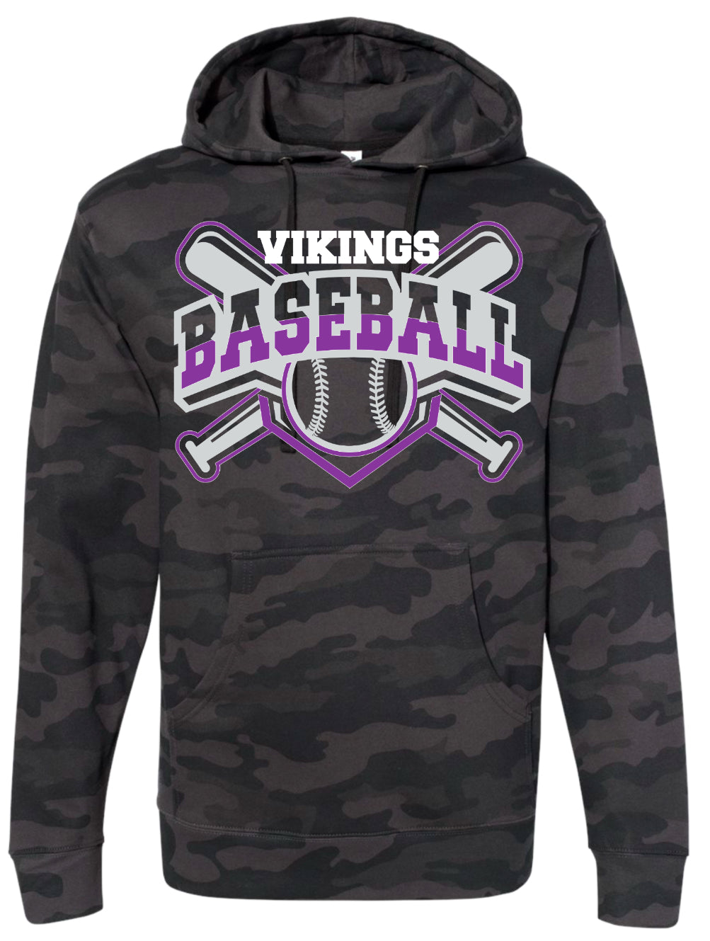 Hoodie Camo Cross Bat Viking 1