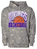 Hoodie Viking Grunge Basketball Deadwood Camo