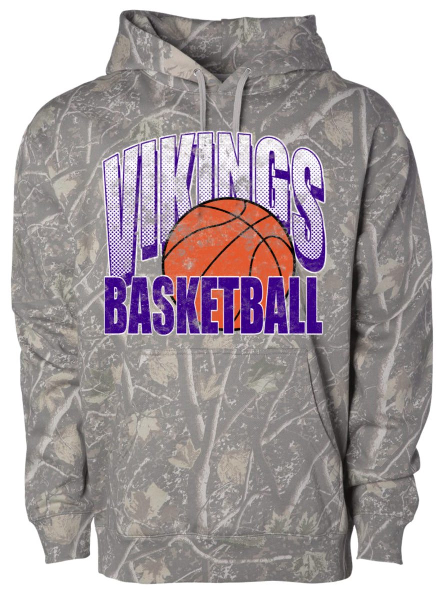 Hoodie Viking Grunge Basketball Deadwood Camo