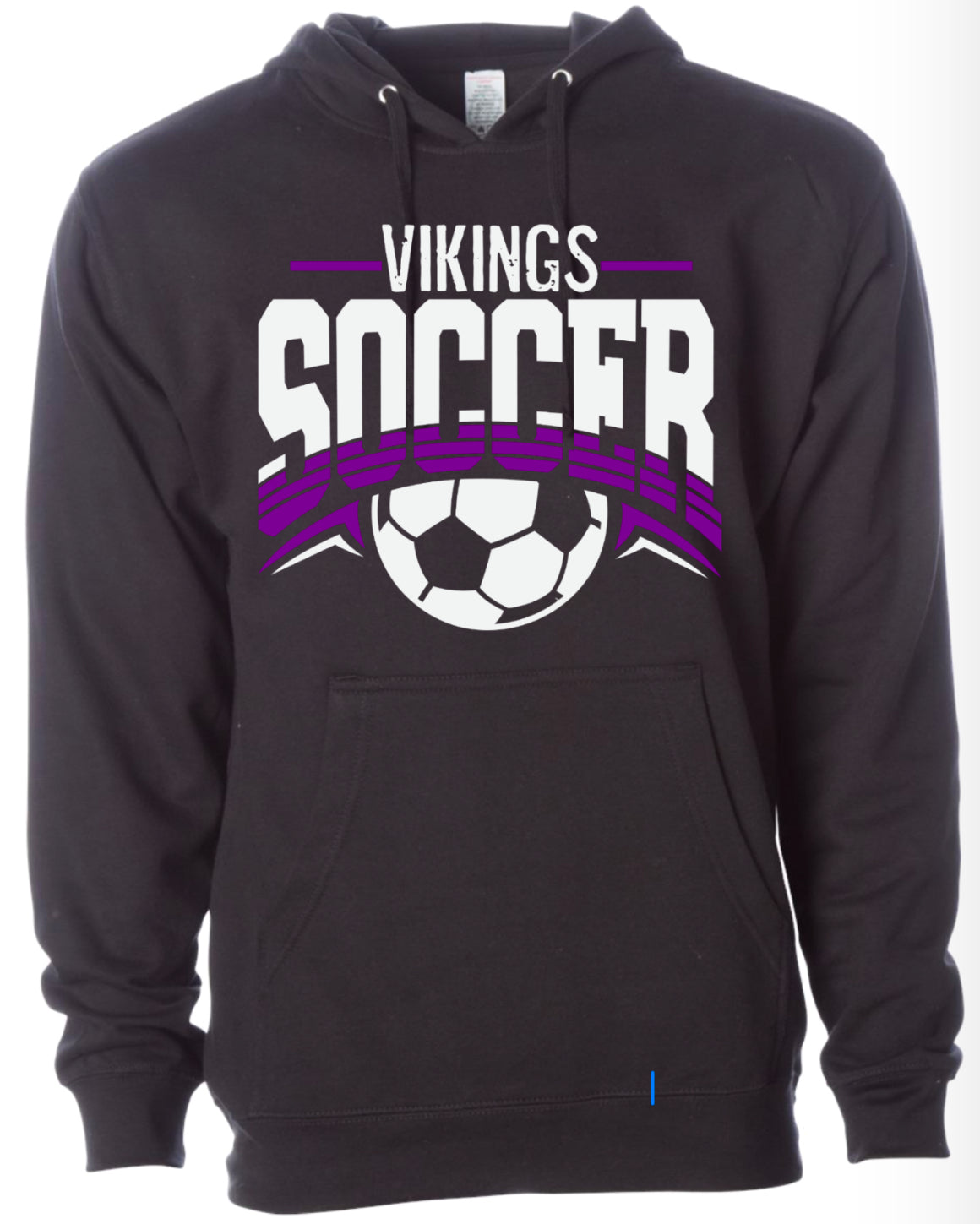 Hoodie Black Soccer Arch 1