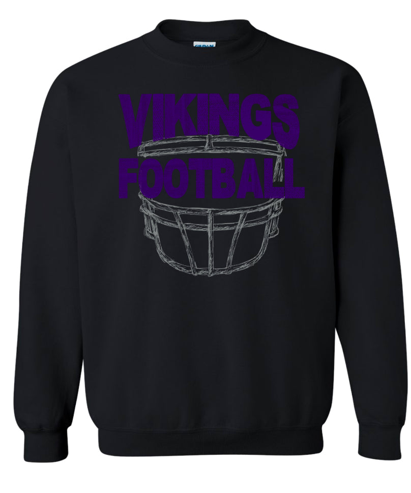 Crew Neck Black Face Mask