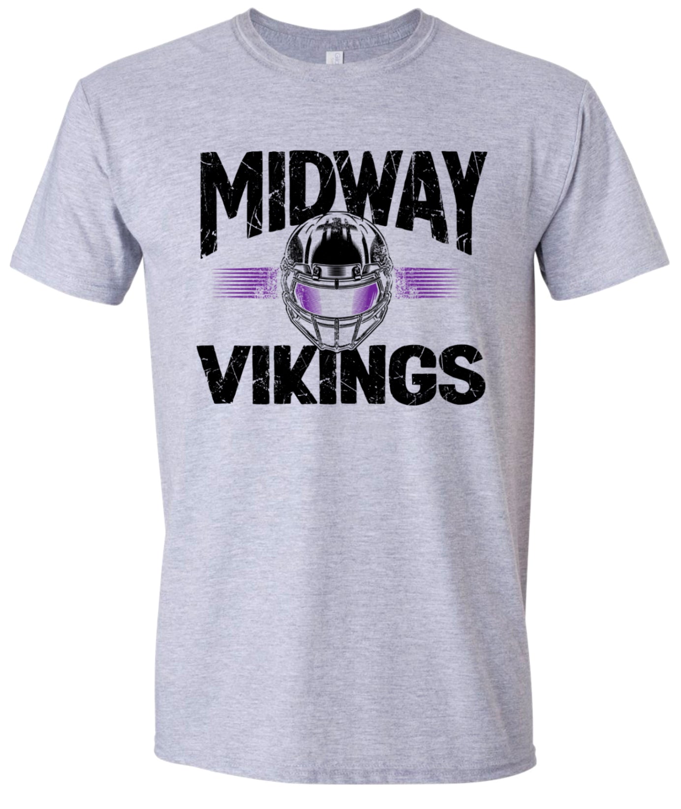 T-Shirt Sport Grey Helmet Stripe
