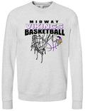 Crew Neck Midway Vikings Net Ash Grey