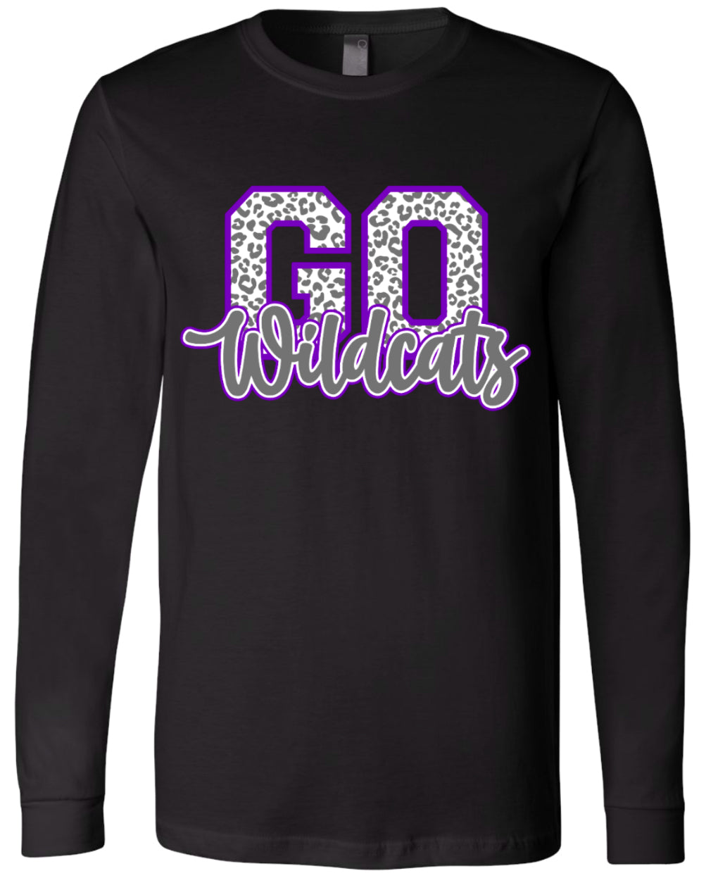 Long Sleeve Black Wildcats Go Cats