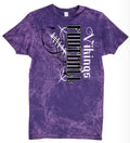 T-Shirt Purple Acid Vikings Pinstripe