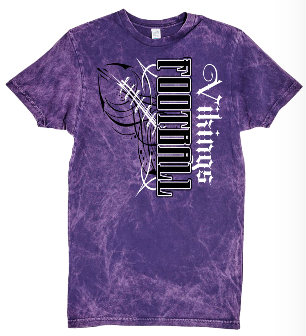 T-Shirt Purple Acid Vikings Pinstripe