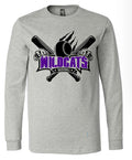 Long Sleeve Gray Wildcats Bat