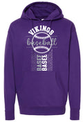 Hoodie Purple Viking BB Vert Badge 3