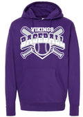 Hoodie Purple Cross Bat Vikings 6
