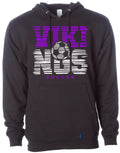 Hoodie Black Viking White Noise 1
