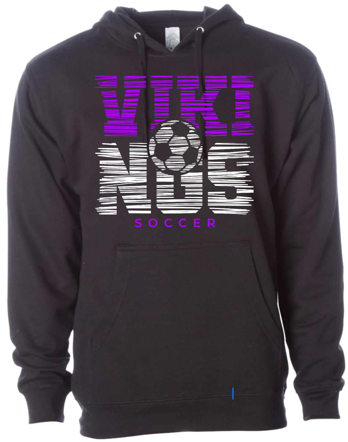 Hoodie Black Viking White Noise 1