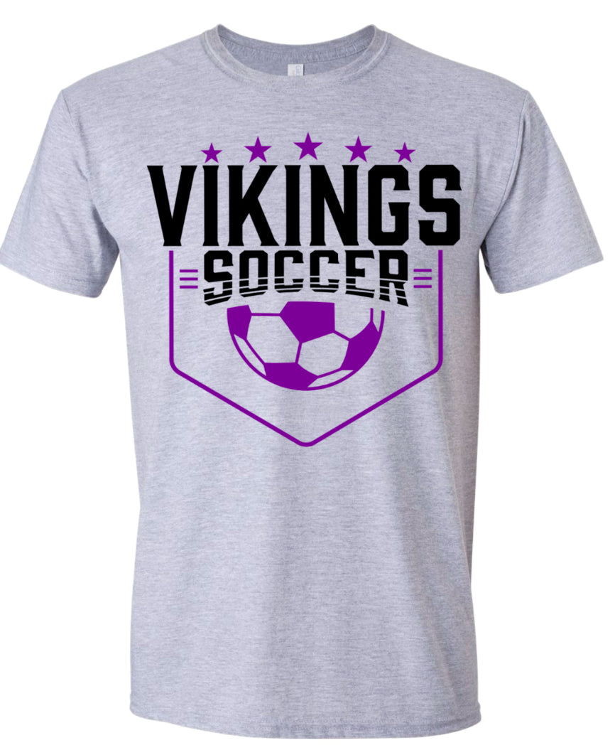 T-Shirt Grey Viking Pennant 17