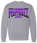 Crew Neck Sport Grey Football Banner Arch