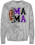 Crew Neck Smoke Football Mama Stacked