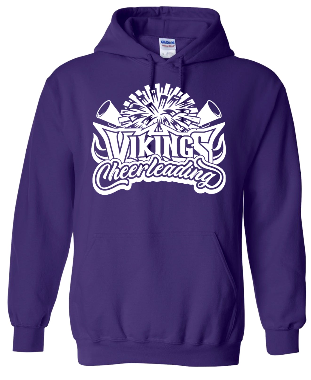 Hoodie Sport Purple Viking Cheerleading