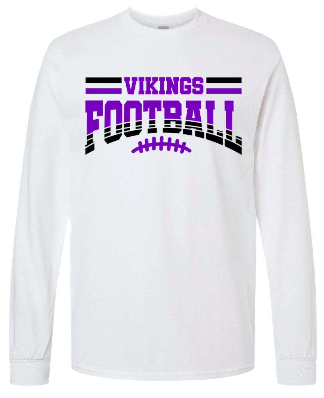 Long Sleeve White Football Banner Arch