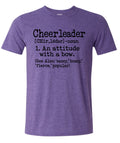 T-Shirt Heather Purple Cheerleader Defined